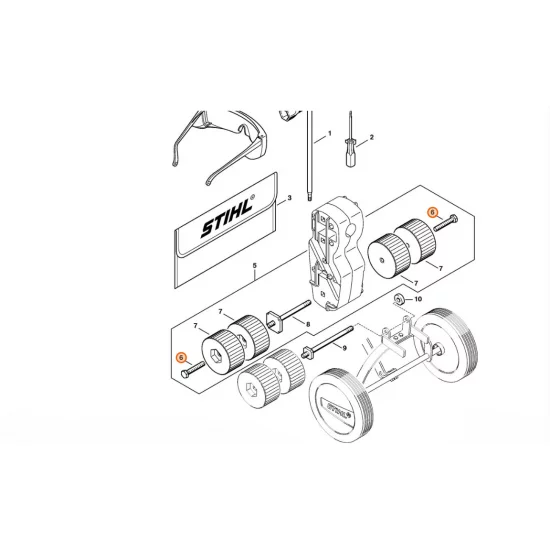 STIHL  Śruba z łbem sześciokątnym M8x50 9008 346 1950